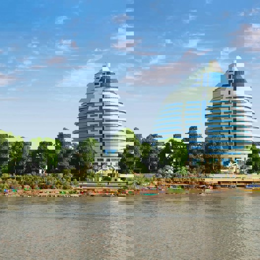 A city view in the Sudan.