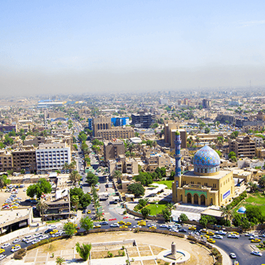 A city view in the Iraq.