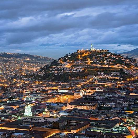 A city view  in the Ecuador.
