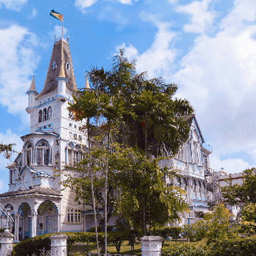 A city view in the Guyana.