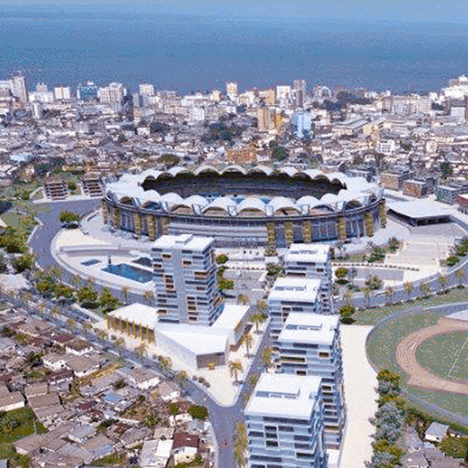 A city view in the Gabon.