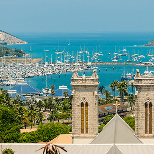 A city view in the New Caledonia.